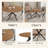 45.3"l Round Modern Kitchen Dining Table With 32.4"h Dining Chair-113244557-113244555