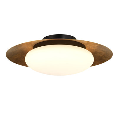 Haines Single Light Glass LED Flush Mount