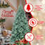 9 pi - Arbre de Noël en PE / PVC teinté - 3268 pointes, branches articulées, aspect naturel, support en métal stable, décoration des Fêtes facile à assembler-659483039