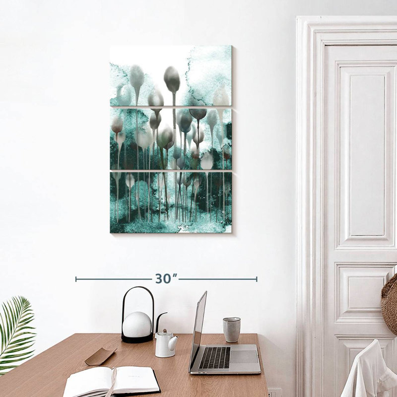 Enlightened Minds Teal, H 32" x l 20"