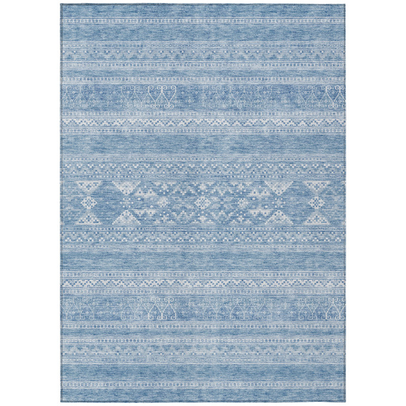 Mykelle Washable Southwestern Indoor / Outdoor Rug, Rectangle 10' x 14'