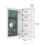 Armoire à pharmacie avec miroir l 19,4 po l 35,5 po Lemour