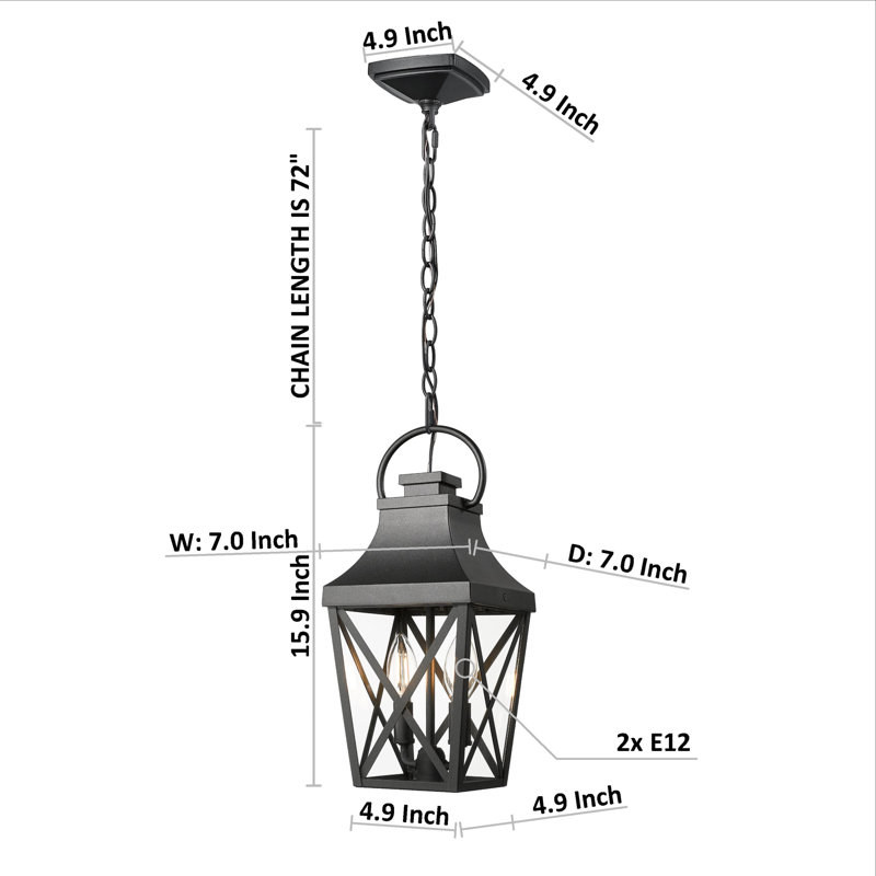 Waterproof Outdoor Pendant Light