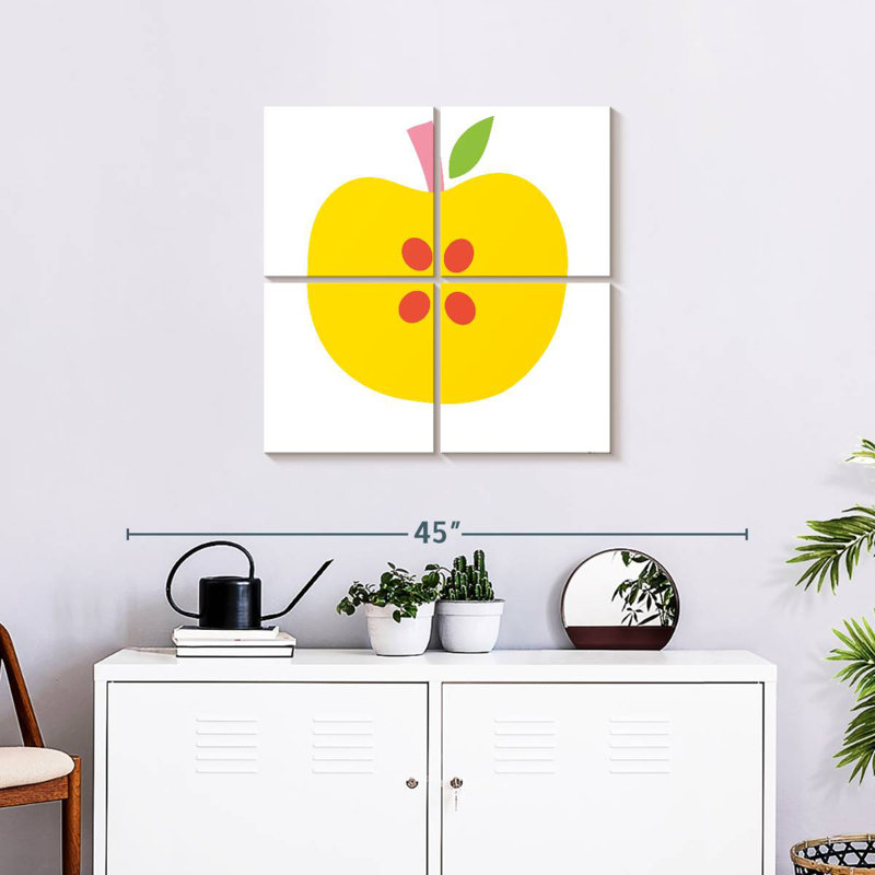 Yellow Apple, 26" H x 26" W
