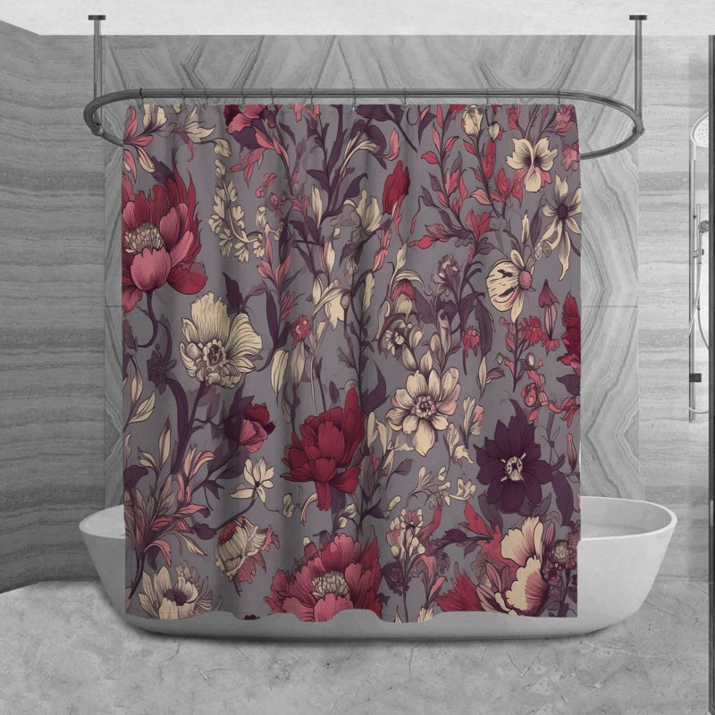 Shubrick Microfiber Shower Curtain, 84" H x 70" W