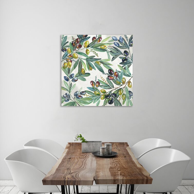 August Grove® Olive Toss On Canvas Print