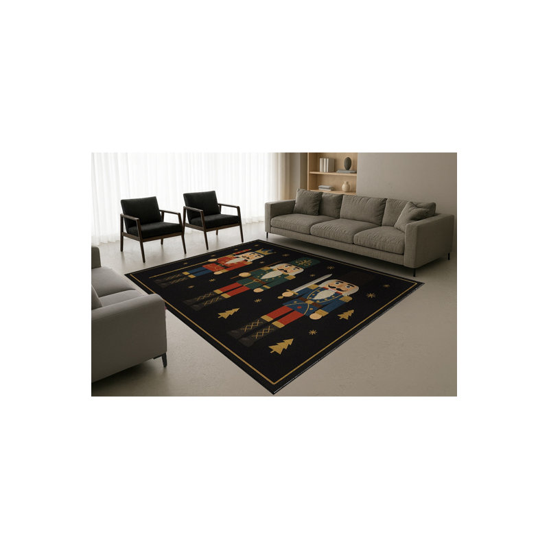 Tapis tissé crème à motif géométrique lavable Mosso, 4'11" x 7'7"