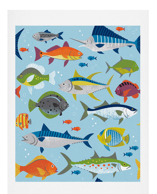 Lucie Rice - Unframed Graphic Art, 10" H x 8" W x 0.12" D