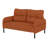 Corduroy fabric, comfortable monochrome double sofa, suitable for living rooms and bedrooms-271025352