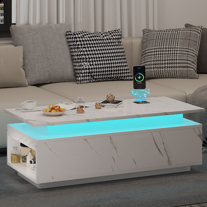 Kamarious Single Coffee Table, White