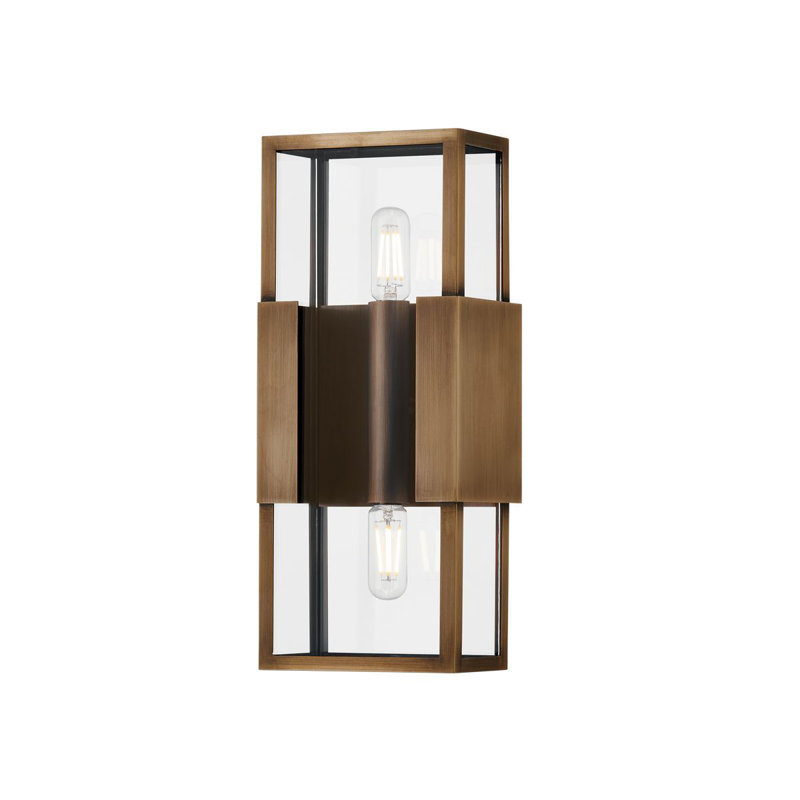 Santa Clara 2 Light Wall Sconce, 13.25" H x 5.5" W x 5.5" D