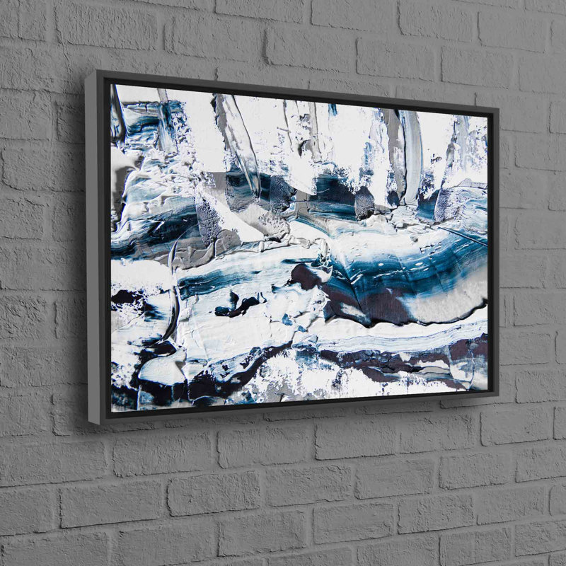 Print on Canvas, Black, 20 cm H x 30 cm W, Floater Framed Print without Mat