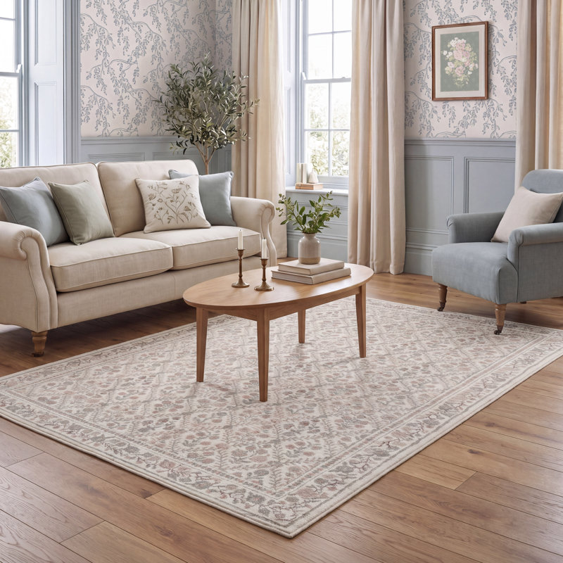 Tapis Laura Ashley Sabina, Winifred Pink, 7 pi 10 po x 9 pi 10 po