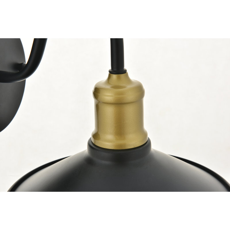 Morgan Wall Sconces, Black/Gold