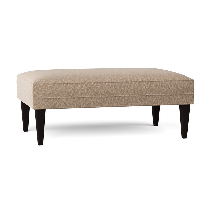 Aperitif Upholstered Bench, Maya Wheat, Vintage Ebony