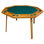 Table de poker 52 po en chêne pour 8 joueurs avec 4 chaises Kestell