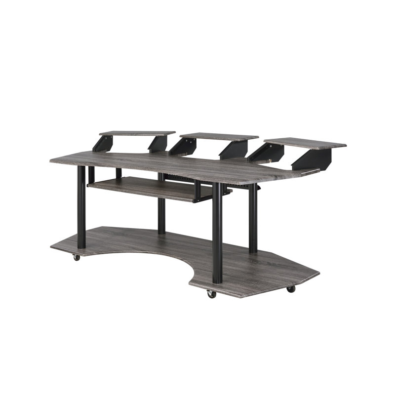 Oak Music Work Desk For - Stylish & In Finish Functional