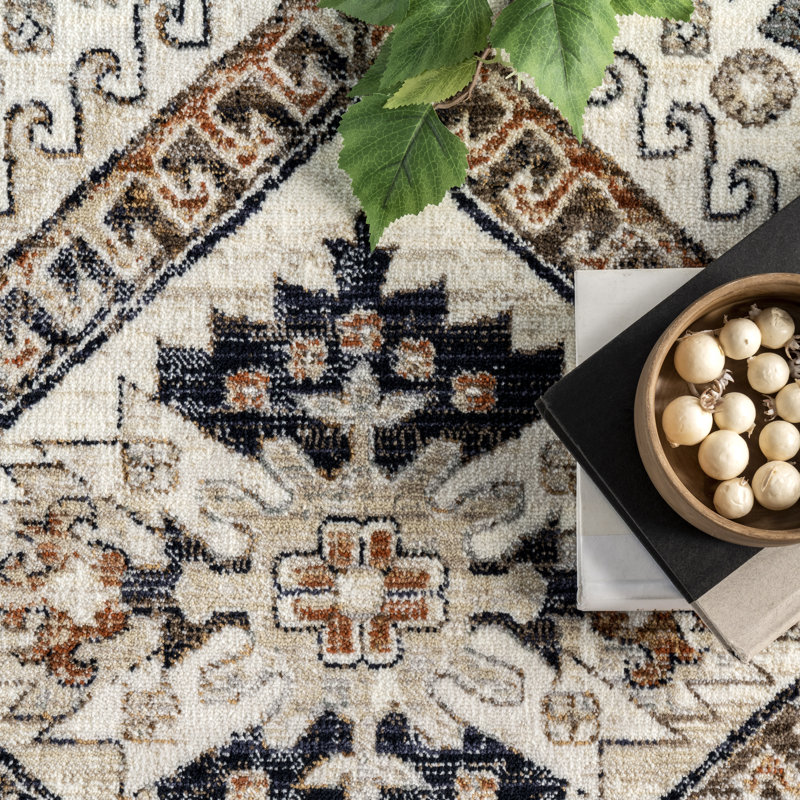 Amiaha Oriental Rust Area Rug, Rectangle 8' x 10'6"