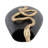 Mercer41 Curved Snake On Vase, Black/Gold-1019340091
