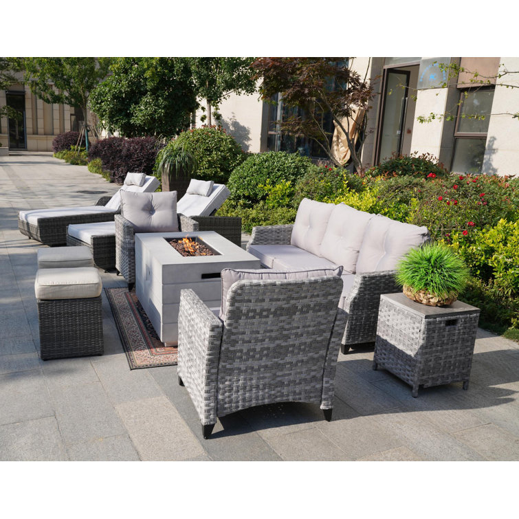 9 - Person Patio Conversation Sets with Cushions