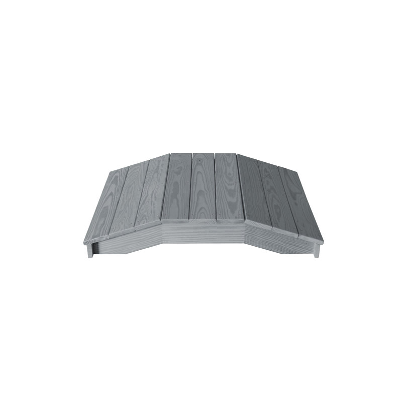 Pont en bois traité sous pression, Teinture grise
