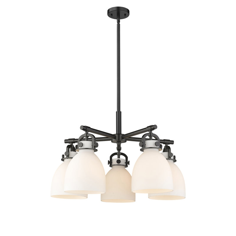 Avacyn 5 - Light Dimmable Chandelier, Matte White, Matte Black