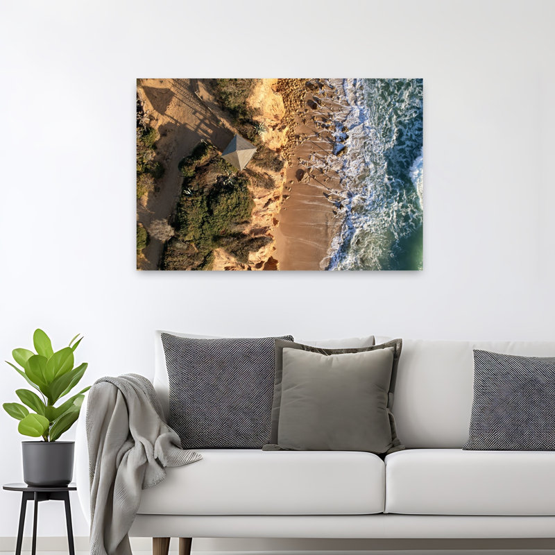 Art contemporain Art de plage contemporain, H 32 po x l 48 po
