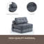 Canapé-lit pliant, canapé-lit convertible avec matelas pliable avec coussin de dossier et support pour le dos-1546936142