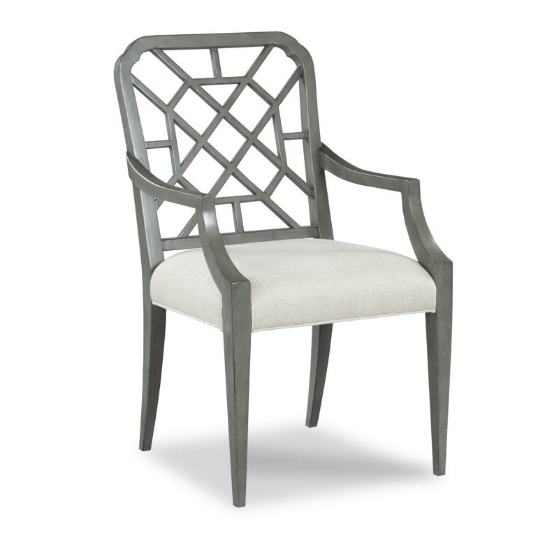 Chaise avec accoudoirs en lin Merrion, Bordeaux