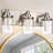 3-Light Vanity Lights, Bathroom Light Fixture, LED Dimmable Modern Wall Lighting Over Mirror With Bubble And Clear Glass Shade For Hallway, Bedroom. (Integrated LED Bulbs Included)-1799342435