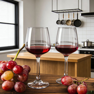 Premium Wine Glasses Set Of 12, 12 Oz Clear Stemware With Tapered Bowl For Enhanced Aroma, Dishwasher Safe For Easy Cleaning