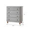 Commode 4 tiroirs grise
