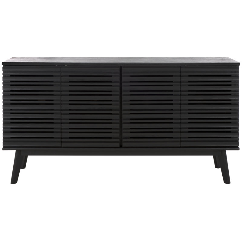 Daima 62.4" W Storage TV Stand, Black