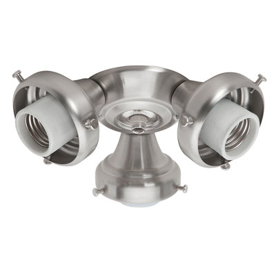 3-Light Branched Ceiling Fan Light Fitter