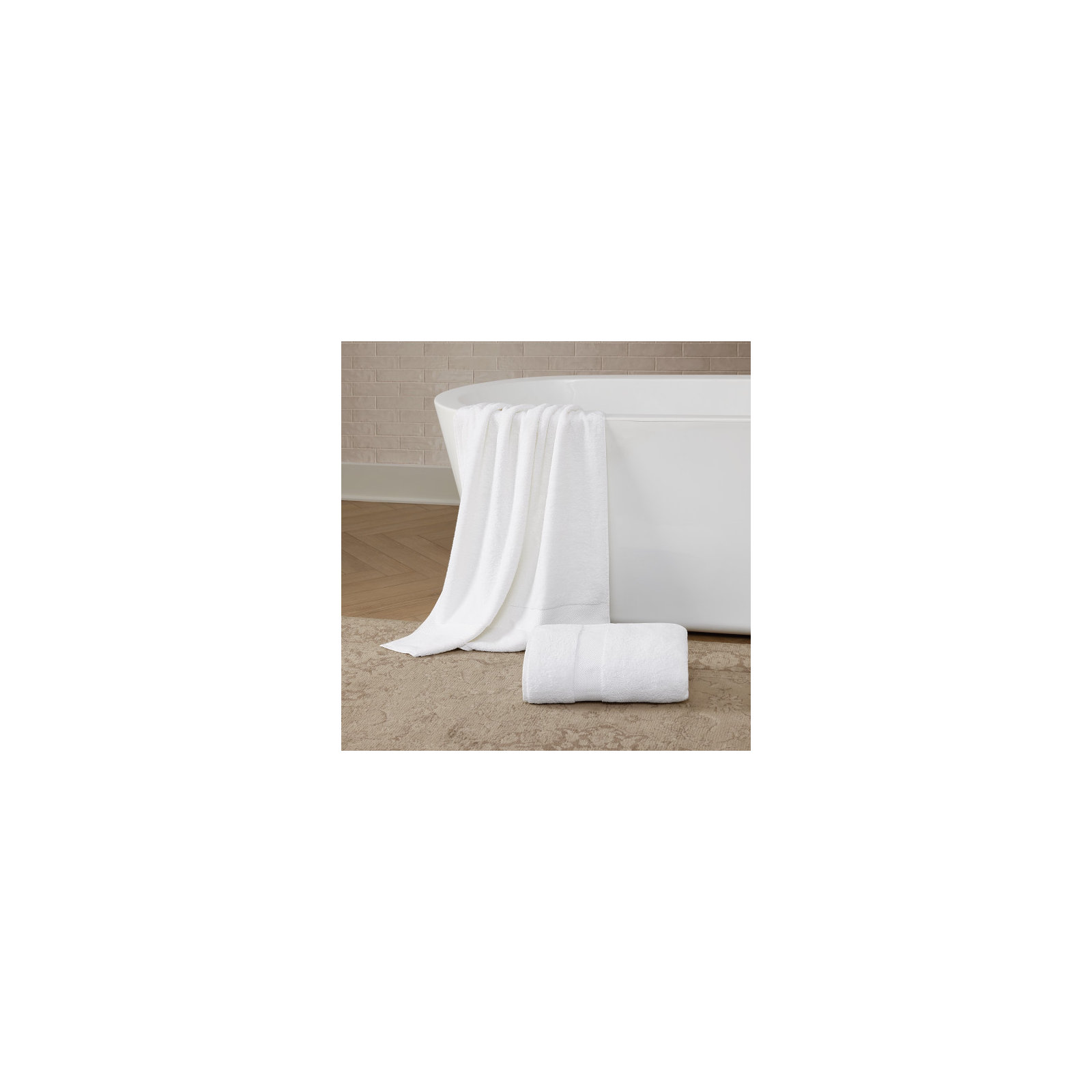 Joss & Main 100% Turkish Cotton 2 Piece Bath Sheet, White