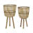 Corette Raised Wicker and Bamboo Planters (Set of 2)-1598650352-1598650364-1576059813