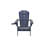 Valdese Pine Foldable Outdoor Adirondack Chair With Ottoman-631855185