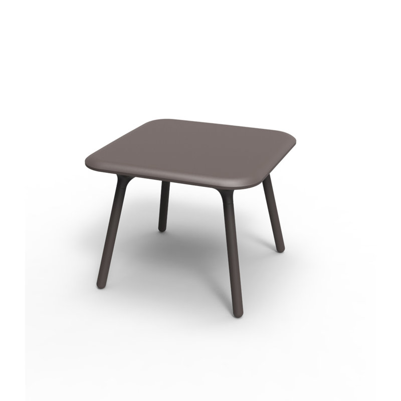 Table d'appoint en plastique Pal, Bronze, Brun