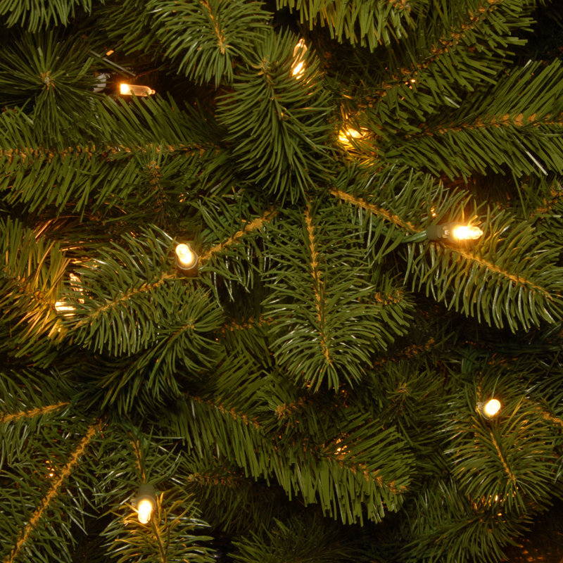 Downswept Douglas 7.5" Green Fir Artificial Christmas Tree with 350 Clear Lights and Stand, 9'