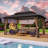 12ft x 16ft Aluminum Patio Gazebo, Outdoor Gazebo with Galvanized Steel Roof, Privacy Curtains & Mosquito Netting for Patio, Garden and Backyard-115112918