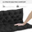 Coussins de banc capitonnés pour balançoire et canapé d'extérieur-277237912