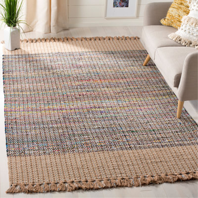 Ekaterina Hand Woven Cotton Striped Rug