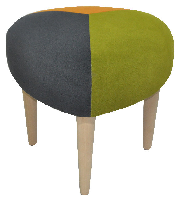Solid + Manufactured Wood Accent Stool