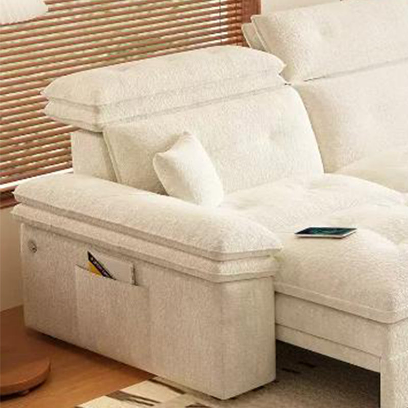 Stylish Telescopic Adjustable Power Sofa, 3, 33.07" H x 118.11" W x 41.73" D