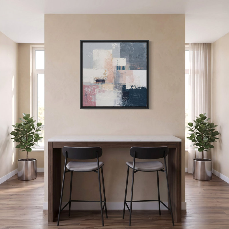 Study in Bluch and Slate, 30" H x 30" W