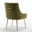 Chaise d'appoint en velours beige Baudel-1563904543