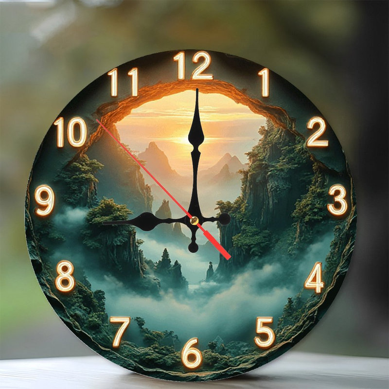 Horloge murale Sunrise Mountain