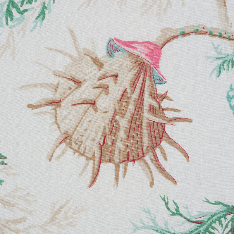 Del Tesoro Fabric, Pink/Aqua