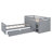 Low L-shaped Bunk Bed With Storage-1106835014