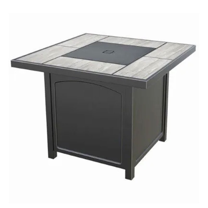 Square Propane Fire Pit Table